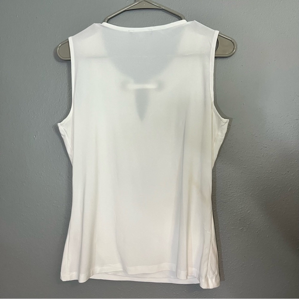 Tommy Hilfiger Women's White Nautical Sleeveless Top Size Small - Picture 4 of 8